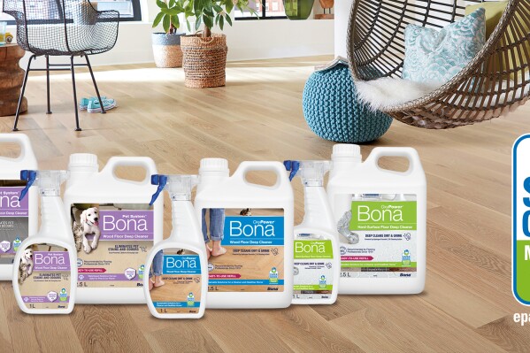 Bona Pet System™ and Bona OxyPower Products Receive Environmental Protection Agency Safer Choice Certification (Graphic: Business Wire)