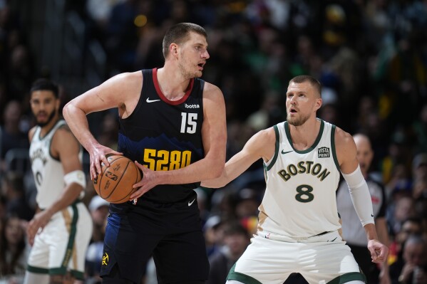 Nikola Jokic's triple-double helps Nuggets to season sweep of Celtics with  115-109 win | AP News