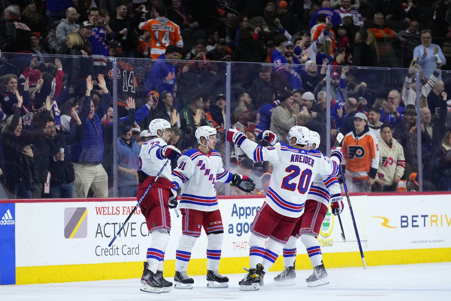 Jets QB Zach Wilson celebrates NY Rangers' Game 7 victory at MSG