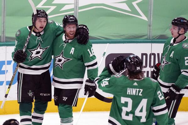 Jamie Langenbrunner of the Dallas Stars skates on the ice during an