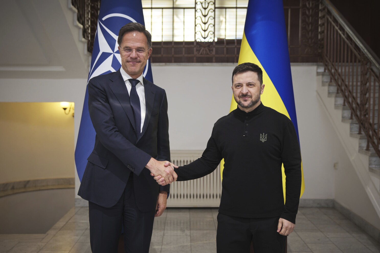 NATO chief reaffirms support for Ukraine during a visit to the port city of Odesa