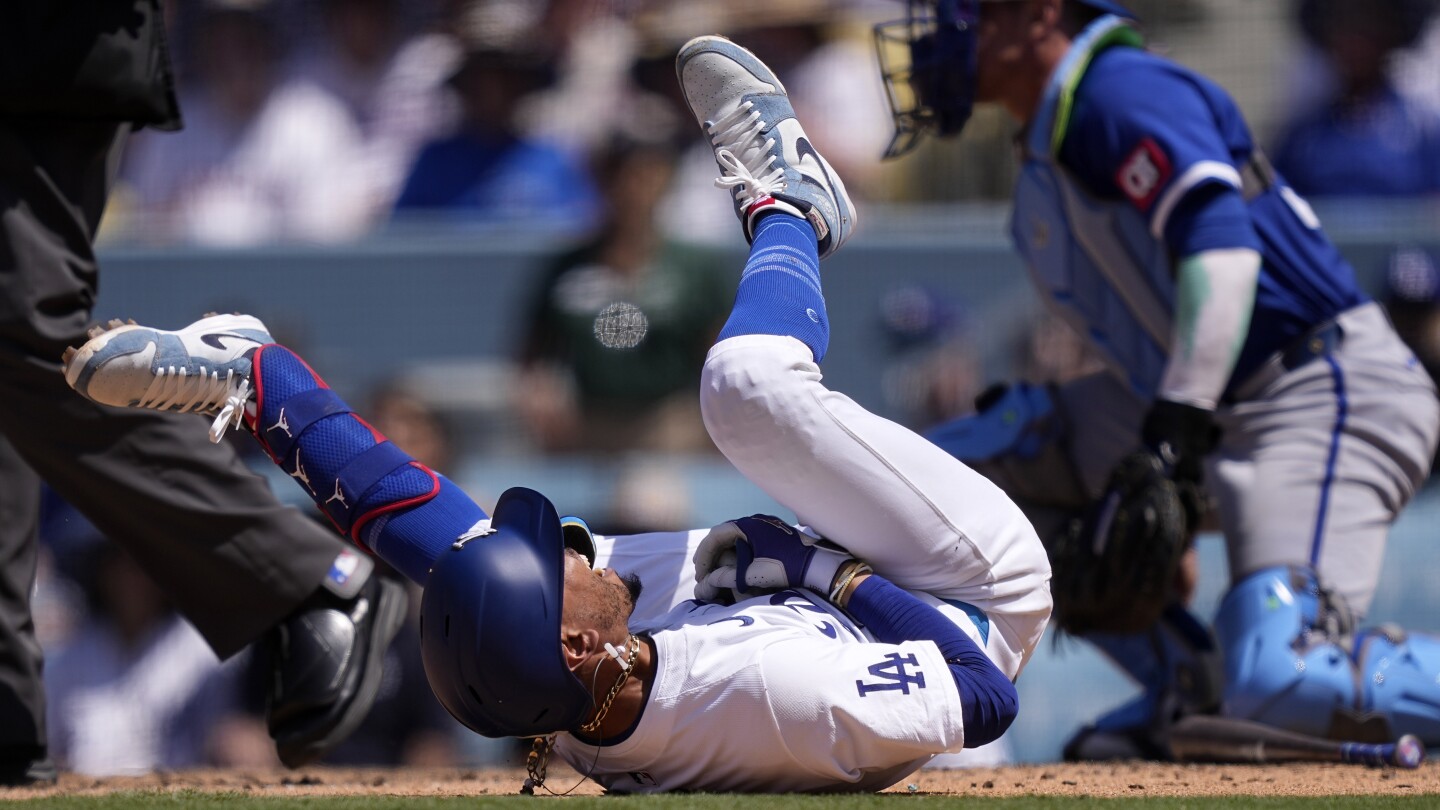 La star des Dodgers, Mookie Betts, souffre d’une fracture de la main gauche lorsqu’elle est touchée par un lancer