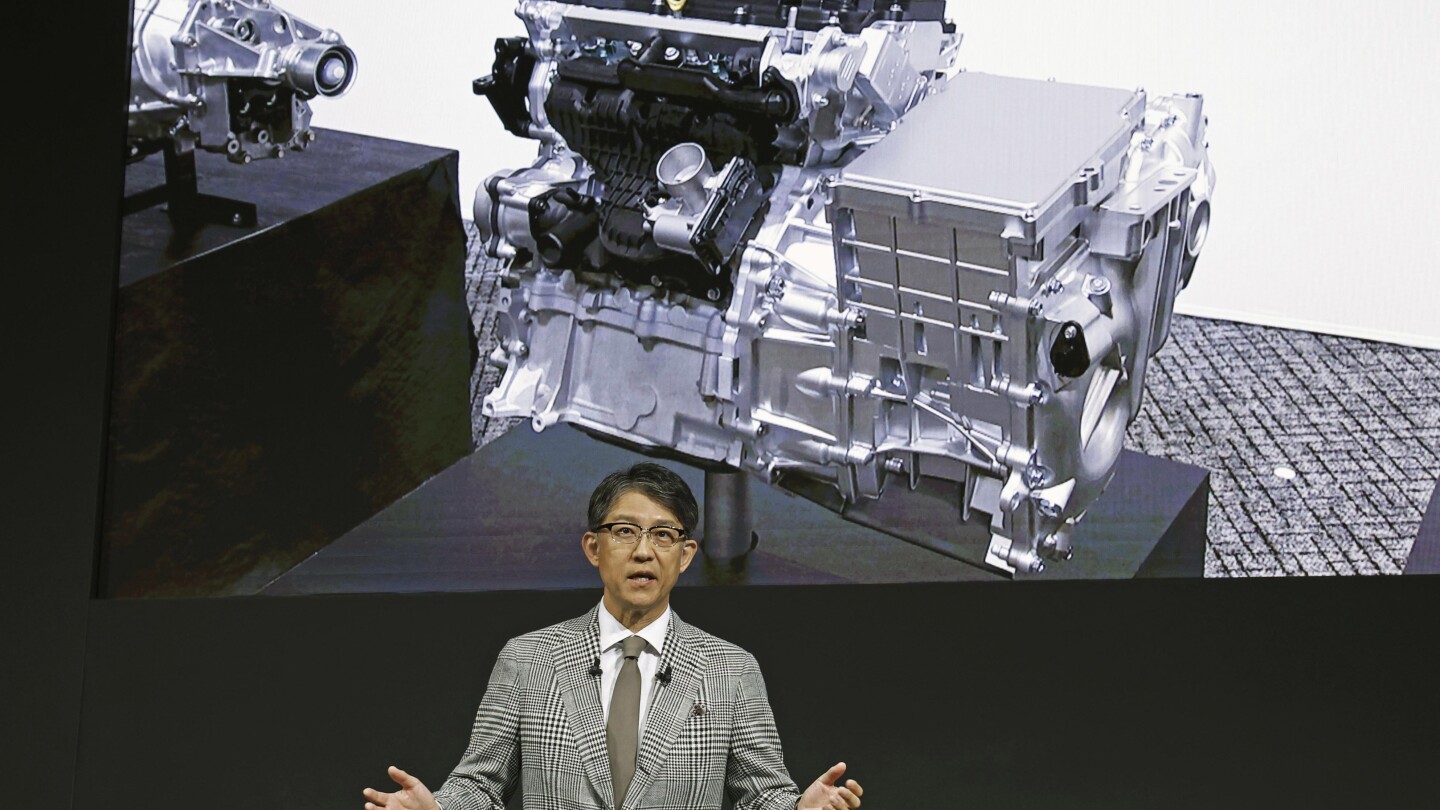 Japan’s Toyota showcases an ‘engine born’ with green fuel