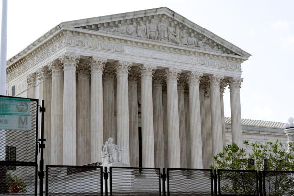 The U.S. Supreme Court in Washington, Friday, June 24, 2022. (AP Photo/Jose Luis Magana)