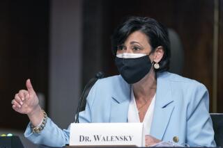 Dr. Rochelle Walensky, Director of the Centers for Disease Control and Prevention, testifies before a Senate Health, Education, Labor, and Pensions Committee hearing to examine the federal response to COVID-19 and new emerging variants, Tuesday, Jan. 11, 2022 on Capitol Hill in Washington. Comments made by Walensky on “Good Morning America” are being widely misrepresented online. (Shawn Thew/Pool via AP)