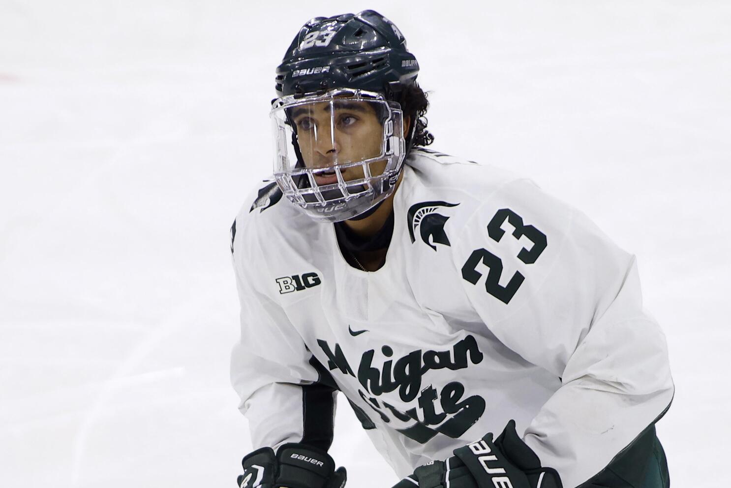 Michigan State hockey's Jagger Joshua says nothing done since Ohio State  player used racial slurs - The Only Colors