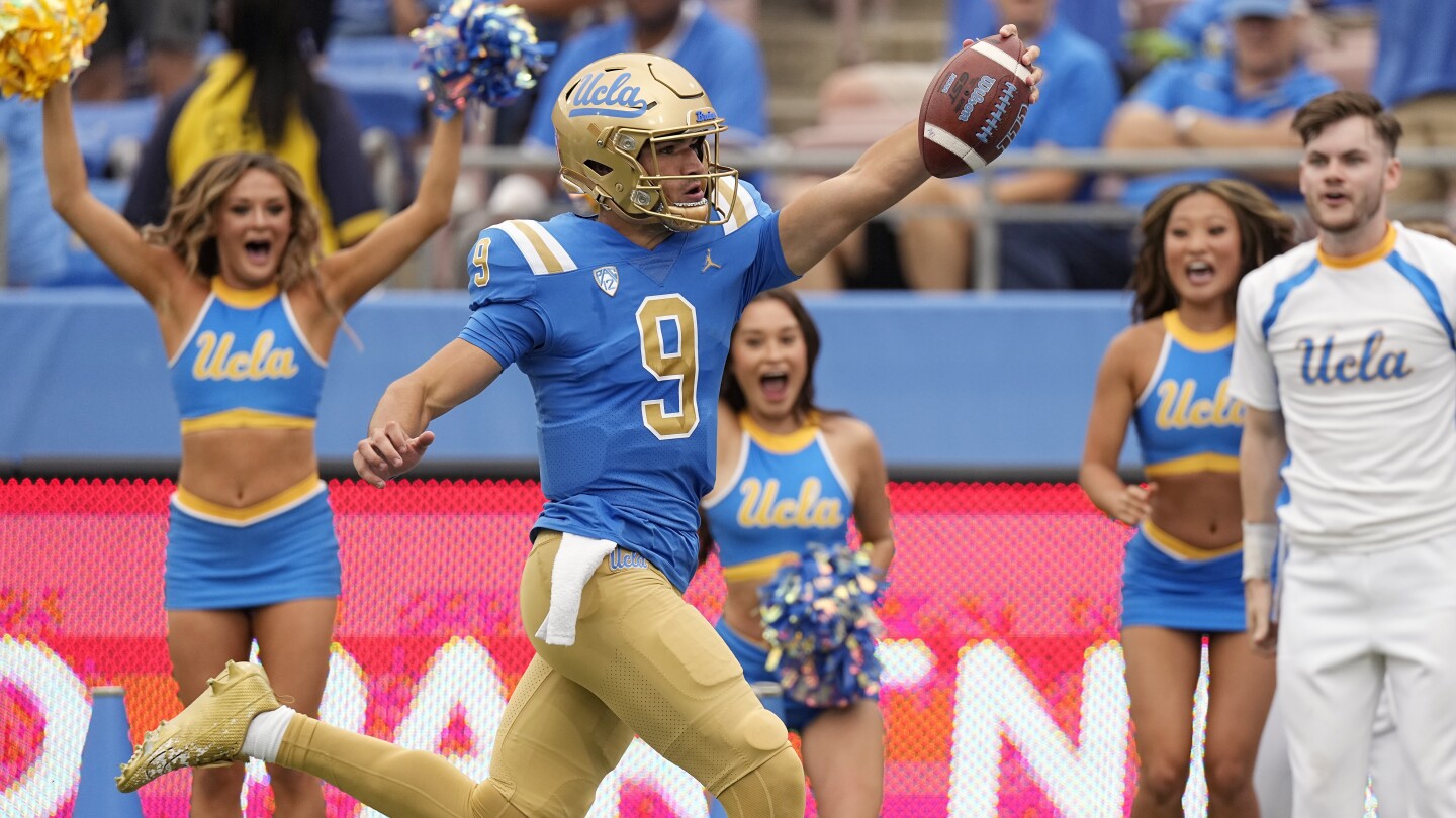 Moore, Schlee propel No. 24 UCLA to 59-7 rout of North Carolina Central
