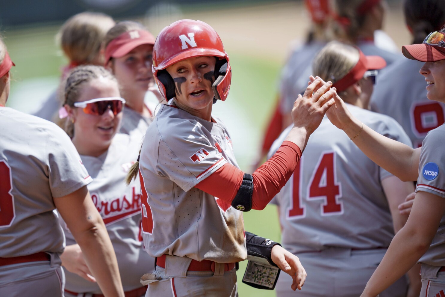 Jordy Bahl is a force in the circle and at the plate while leading Nebraska's NCAA softball run