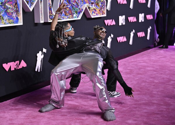 Fresh X Reckless arrives at the MTV Video Music Awards on Tuesday, Sept. 12, 2023, at the Prudential Center in Newark, N.J. (Photo by Evan Agostini/Invision/AP)