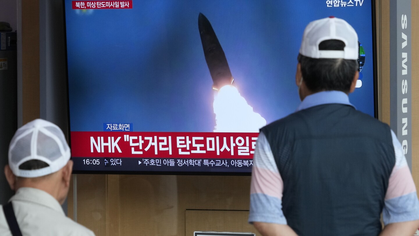 North Korea test-fires suspected missiles a day after US and South Korea conduct a fighter jet drill