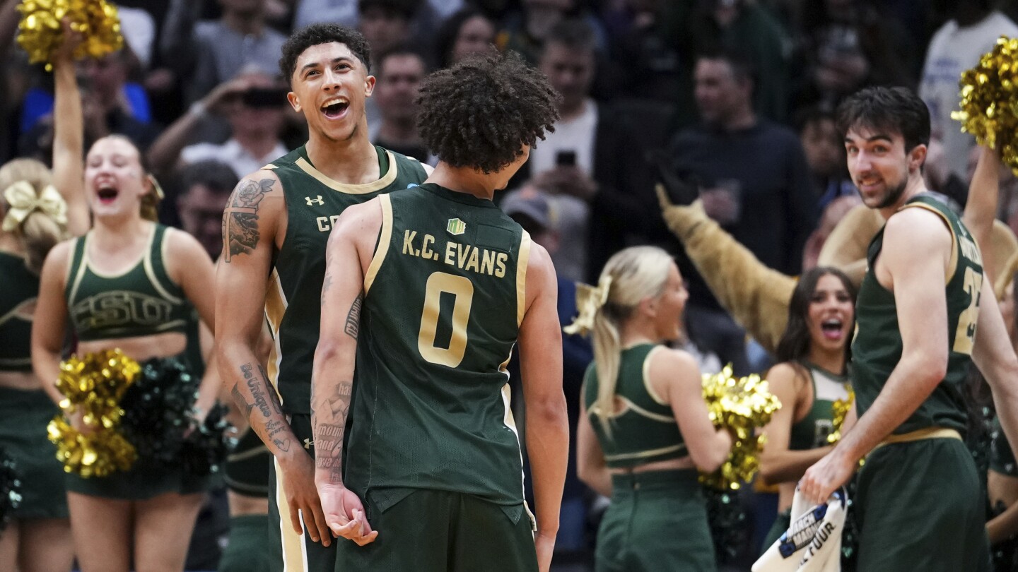 Kyan Evans and favored No. 12 seed Colorado State beat short-handed Memphis 78-70 in March Madness