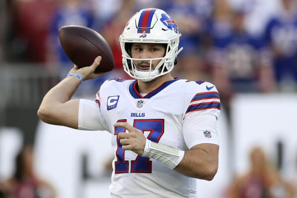 Bills QB Josh Allen in walking boot following loss to Buccaneers