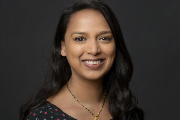 This image released by Conde Nast shows Versha Sharma, newly named editor in chief of Teen Vogue, replacing Alexi McCammond.  (Brandon O'Neal/Conde Nast via AP)