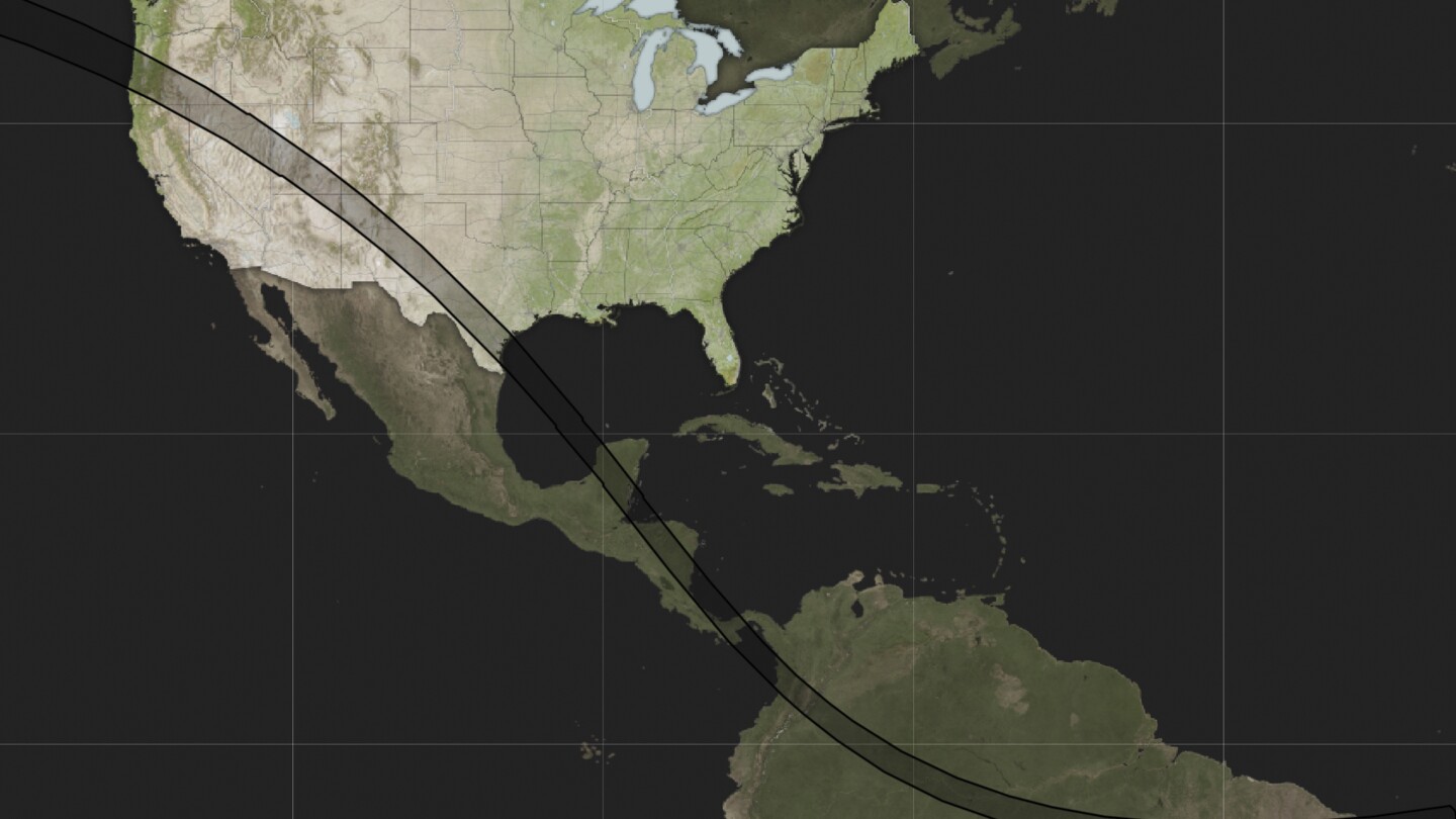 ‘Ring of fire’ solar eclipse will cut across the Americas, stretching from Oregon to Brazil