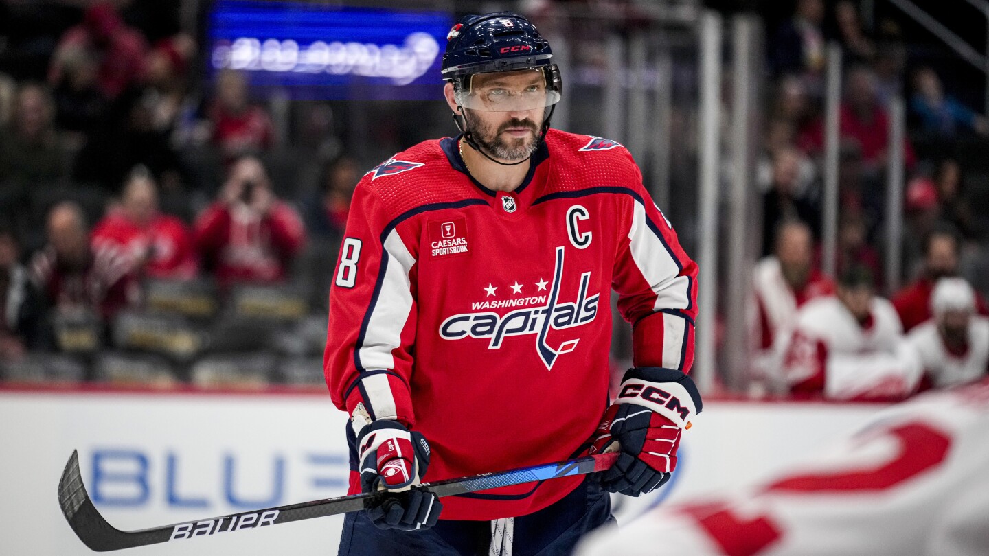 Ovechkin resumes his NHL goals record pursuit as the Capitals open