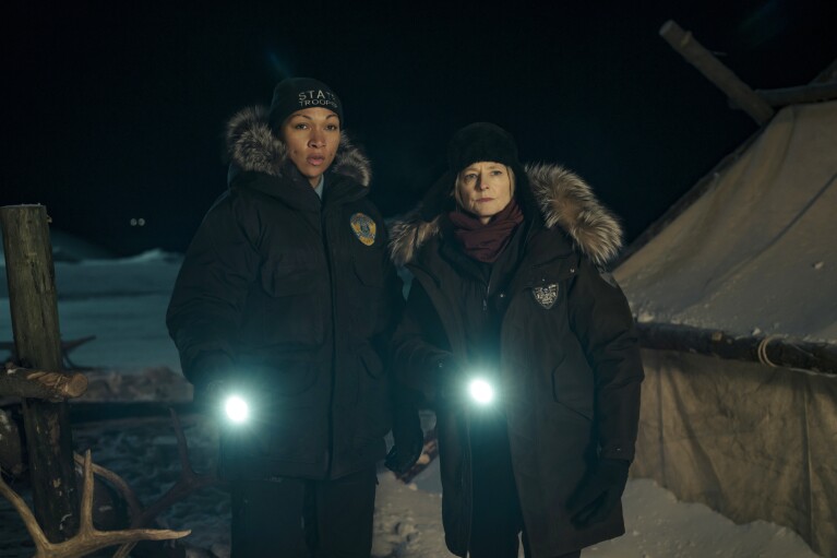 This image released by HBO shows Kali Reis, left, and Jodie Foster in a scene from 