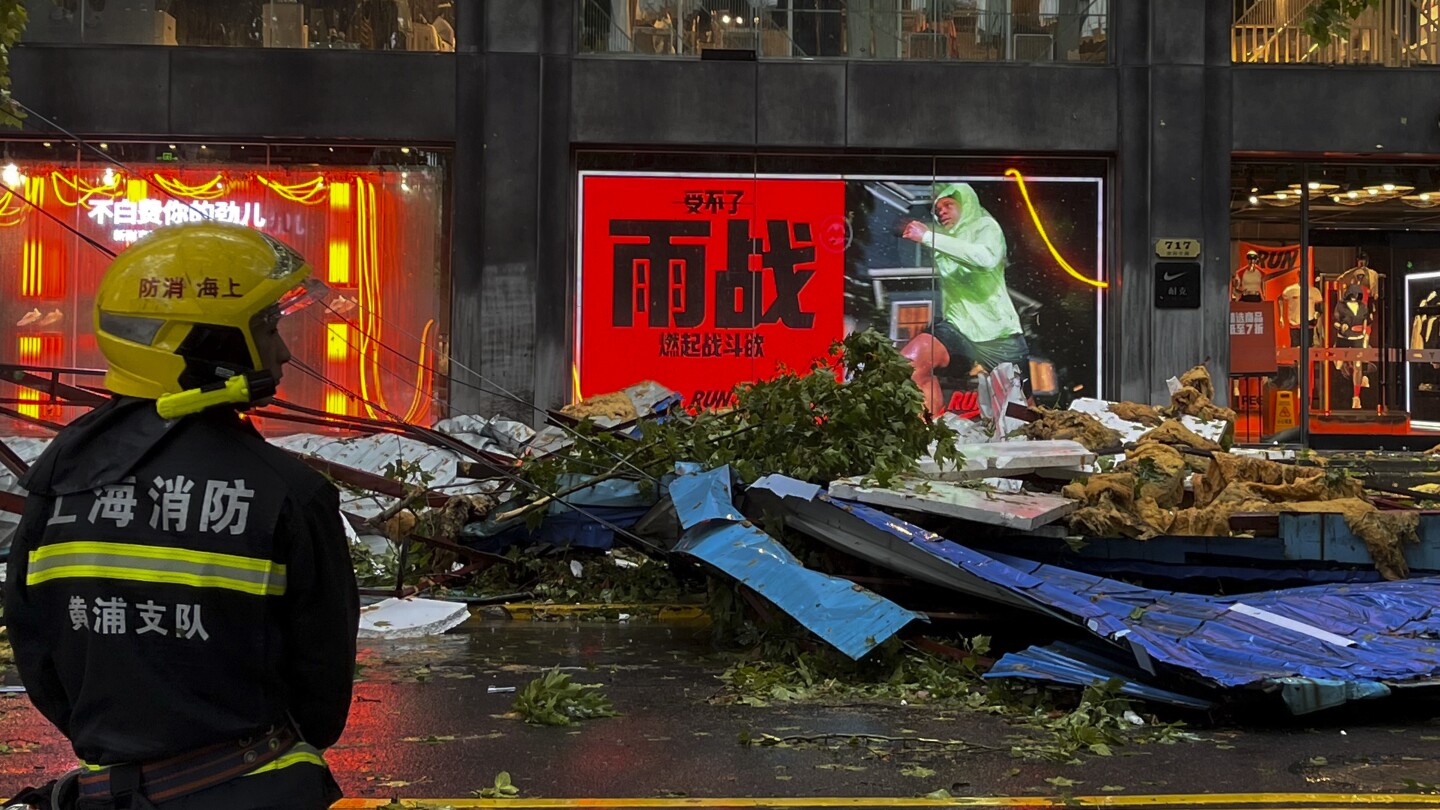 Most powerful storm since 1949 hits Shanghai and knocks out energy to a couple properties