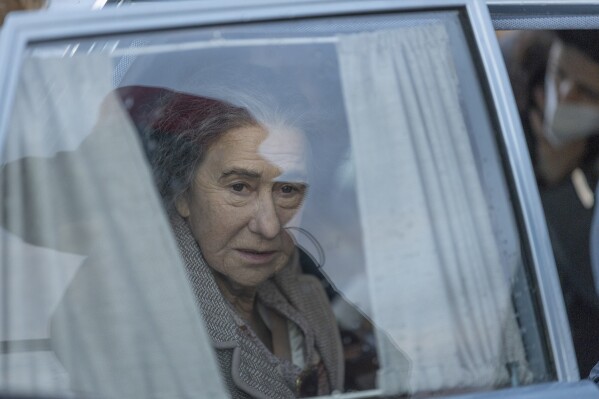 This image released by Bleecker Street shows Helen Mirren as Golda Meir in a scene from. the film 