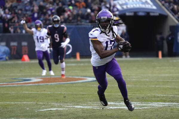 Minnesota Vikings wide receiver K.J. Osborn (17) runs a route