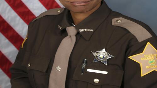 This undated photo released by the Marion County Sheriff's Office whos Deputy Tamieka White. White died Tuesday, May 9, 2023, after being attacked in her Indianapolis home by a dog that also bit and wounded her 8-year-old son, authorities said Wednesday, May 10. (Marion County Sheriff's Office via AP)