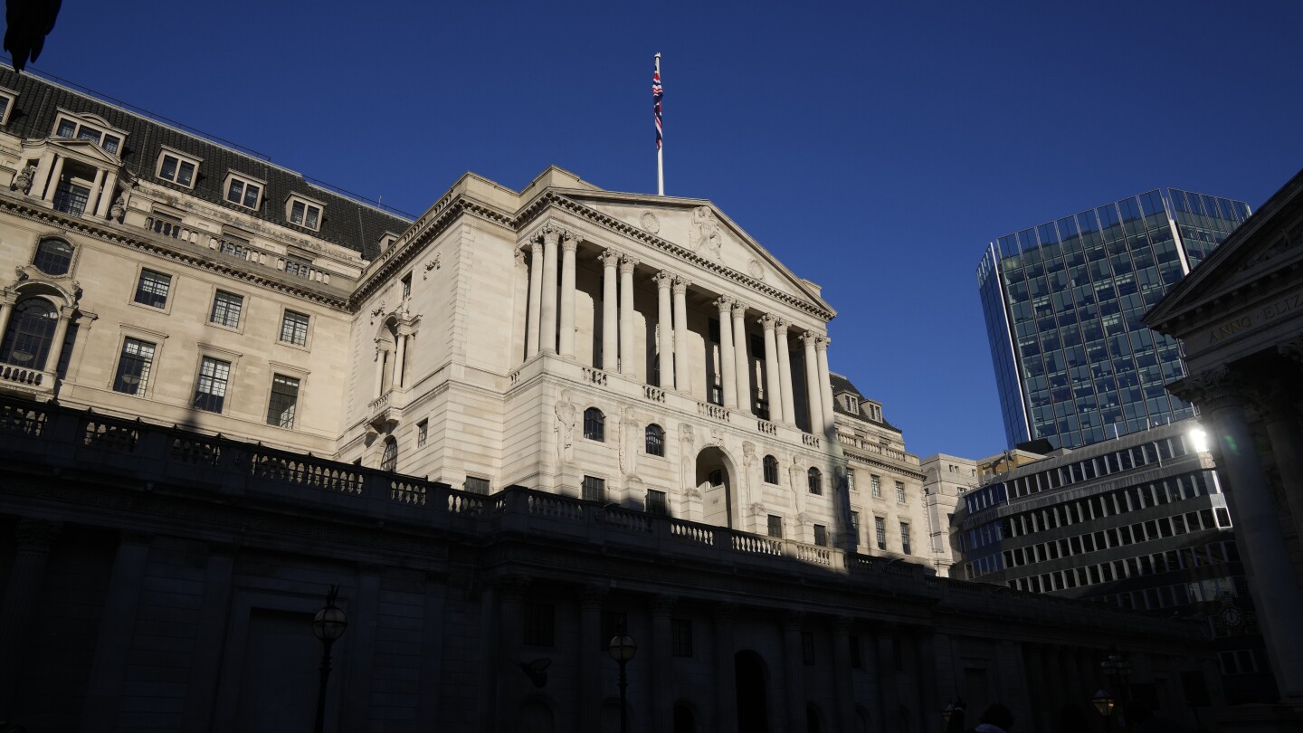ЛОНДОН AP — Очаква се централната банка на Англия да