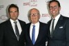FILE - News Corp. Exeuctive Chairman Rupert Murdoch, center, and his sons, Lachlan, left, and James Murdoch attend the 2014 Television Academy Hall of Fame in Beverly Hills, Calif, March 11, 2014. Media magnate Rupert Murdoch is stepping down as chairman of News Corp. and Fox Corp., the companies that he built into forces over the last 50 years. He will become chairman emeritus of both corporations, the company announced on Thursday. His son, Lachlan, will control both companies. (Photo by Dan Steinberg/Invision/AP Images, File)