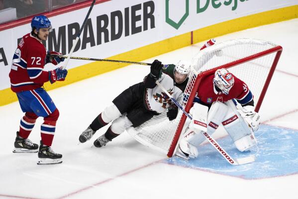 Slafkovsky scores first NHL goal, Canadiens beat Coyotes 6-2