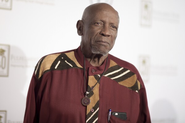 FILE - Louis Gossett Jr. attends a Legacy of Changing Lives Gala on March 13, 2018, in Los Angeles. Gossett Jr., the first Black man to win a supporting actor Oscar and an Emmy winner for his role in the seminal TV miniseries “Roots,” has died. He was 87. (Photo by Richard Shotwell/Invision/AP, File)