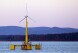 FILE - The University of Maine's first prototype of an offshore wind turbine is seen in this Sept. 20, 2013 file photo, near Castine Maine. (AP Photo/Robert F. Bukaty, files)