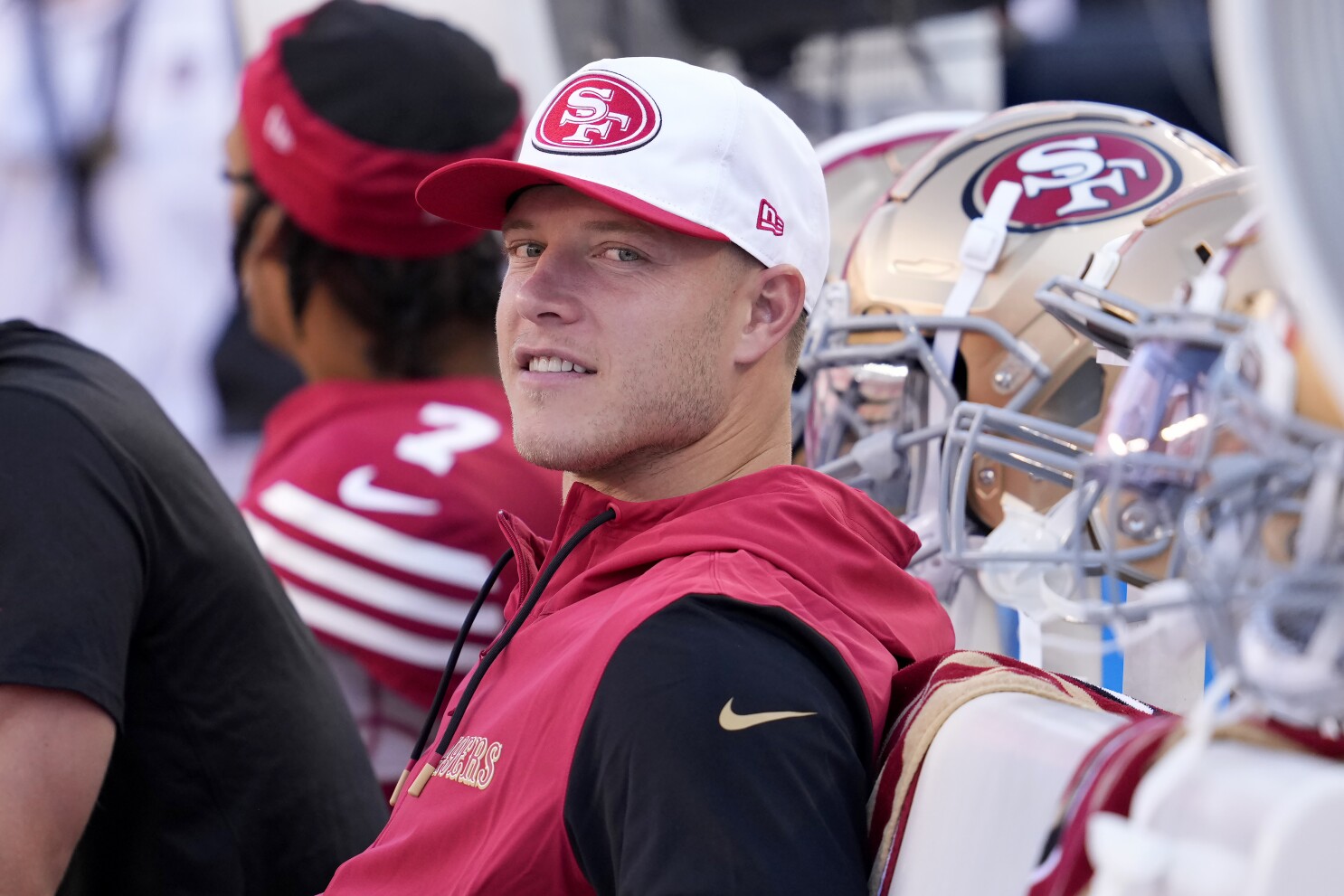 All-Pro RB Christian McCaffrey misses the 49ers' opener against the Jets  with a calf injury | AP News