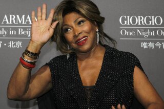 FILE - In this Thursday, May 31, 2012 file photo Tina Turner arrives for the Giorgio Armani fashion show held in Beijing. Tina Turner has revealed that she underwent a kidney transplant with an organ donated by her husband. (AP Photo/Ng Han Guan, File)