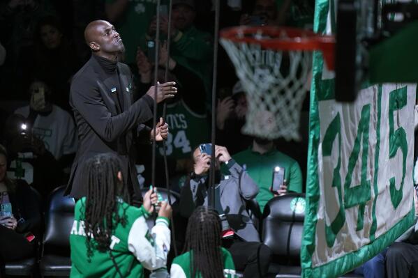 Photos and Videos] Celtics Raise Kevin Garnett's #5 to the Rafters - Sports  Illustrated Boston Celtics News, Analysis and More