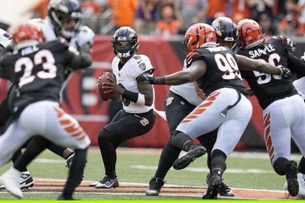 Baltimore Ravens at Cincinnati Bengals on September 17, 2023