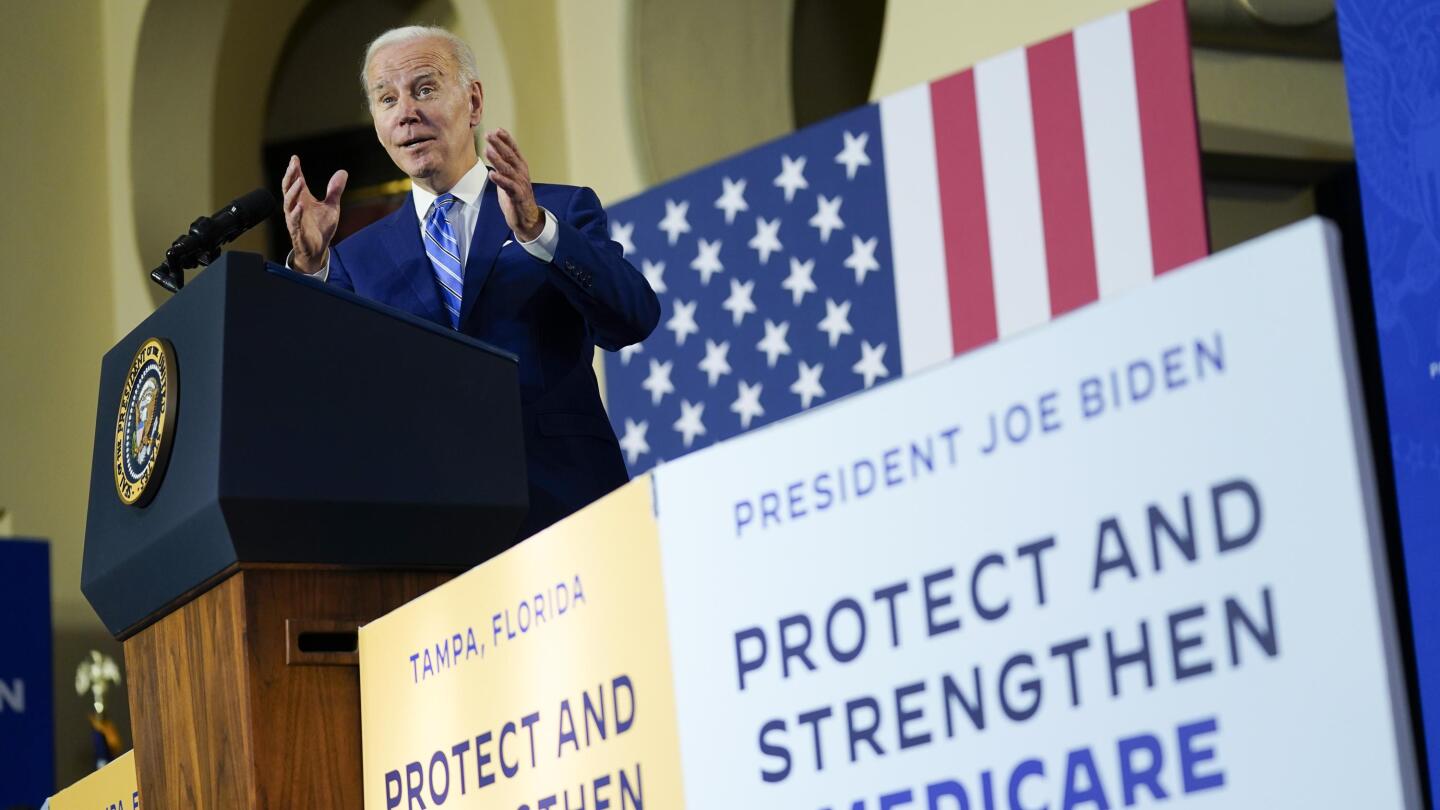 In GOP-held Florida, Biden vows no cuts to Social Security