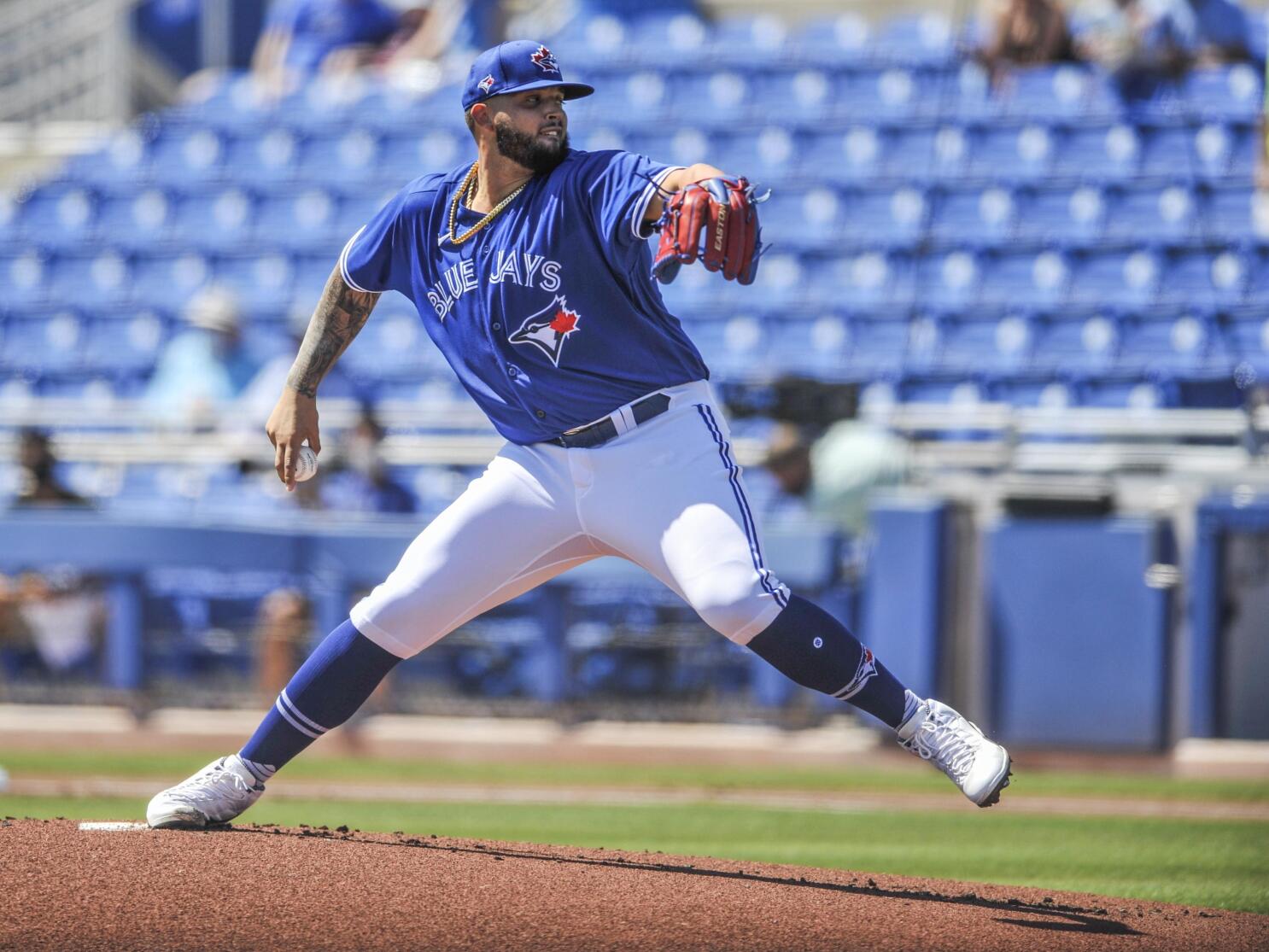 Blue Jays draft first rounder Alek Manoah on mound at Vancouver's