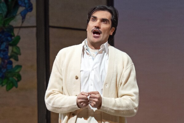 In this image provided by the Met Opera, Jonathan Tetelman portrays Ruggero in Puccini's 