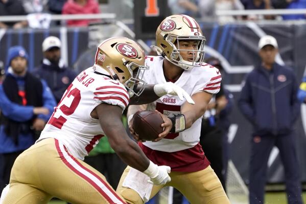 Photos from Trey Lance's first start of the 2022 NFL season against the  Chicago Bears