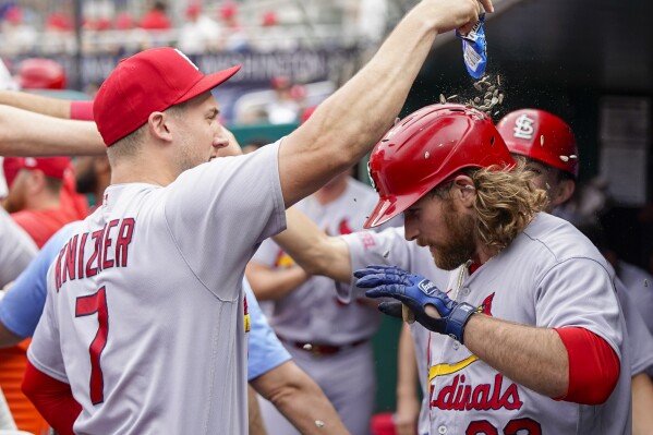 Cardinals rally past the Nationals 8-6 behind back-to-back homers