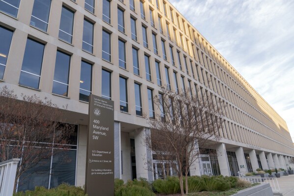 The U.S. Department of Education building is seen in Washington, Nov. 18, 2024. (AP Photo/Jose Luis Magana, File)