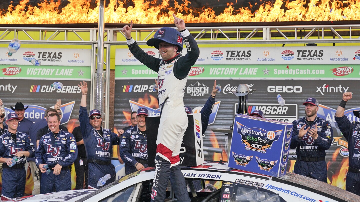 AUTO RACING William Byron heads to Talladega locked into next round of