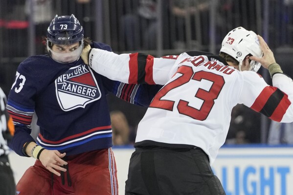 Imposing New York Rangers rookie Matt Rempe has become a cult hero with his  fists and his size