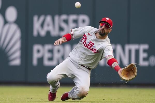 Nick Castellanos and Phillies bask in the view after beating Braves their  way to reach NLCS - The Athletic