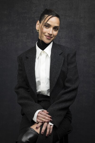 Adria Arjona poses for a portrait on Saturday, Nov. 16, 2024, in Los Angeles. Arjona has been named one of The Associated Press' Breakthrough Entertainers of 2024.(Photo by Willy Sanjuan/Invision/AP)