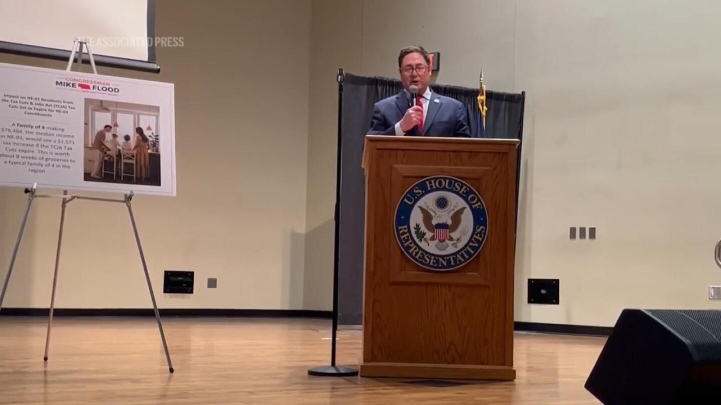 Rep. Mike Flood of Nebraska is the latest GOP member of Congress to face angry crowds back home