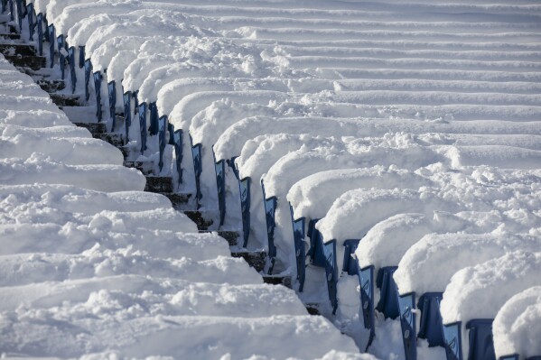 How much snow did Buffalo get last night?