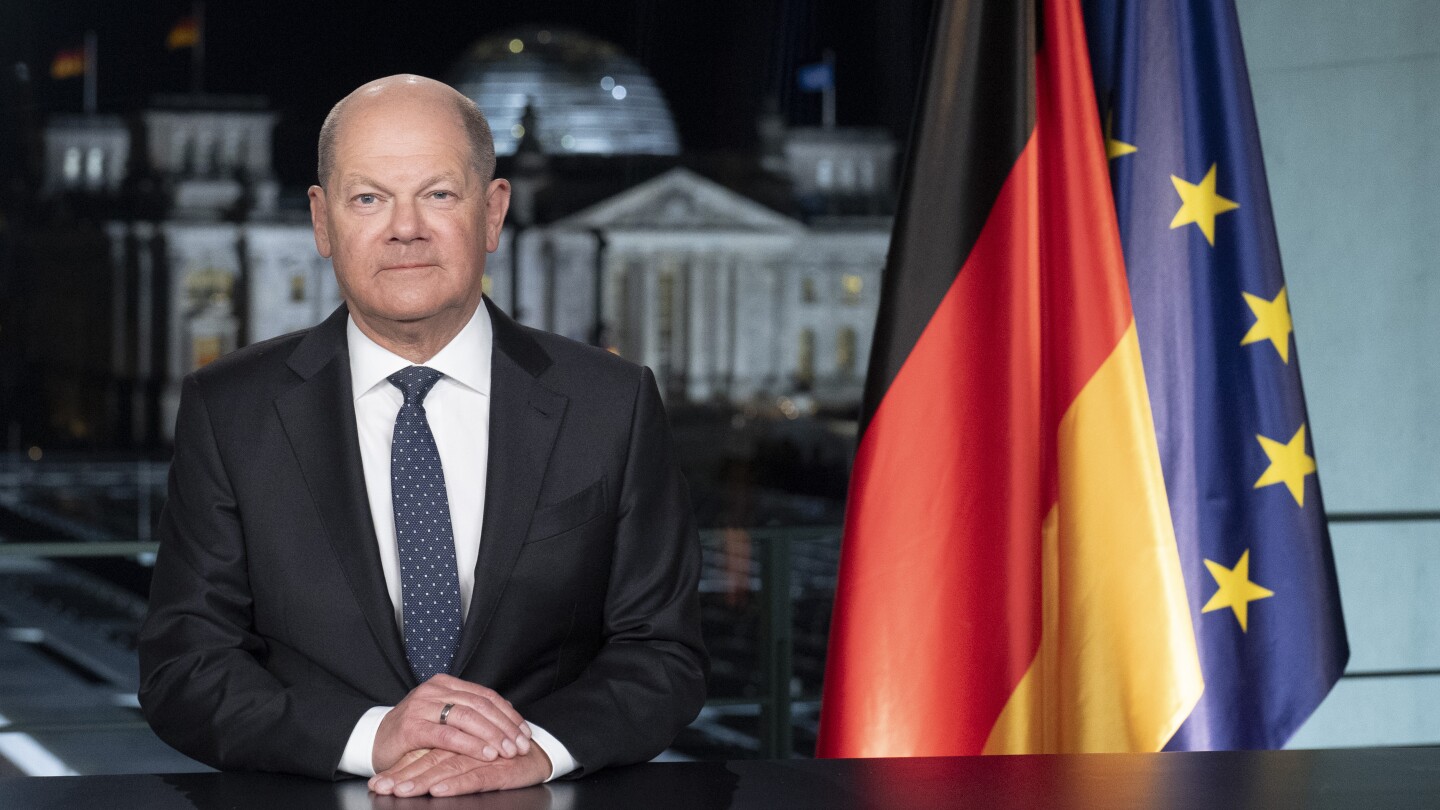 БЕРЛИН AP — Германският канцлер използва новогодишната си реч за