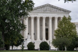 FILE - The Supreme Court is seen in Washington, Sept. 25, 2023. The new term of the high court begins next Monday, Oct. 2. The Supreme Court, which begins its new term on Monday, is awash in ritual. So it’s no surprise that the lawyers have a few regular, if occasionally eccentric, observances of their own. (AP Photo/J. Scott Applewhite, File)