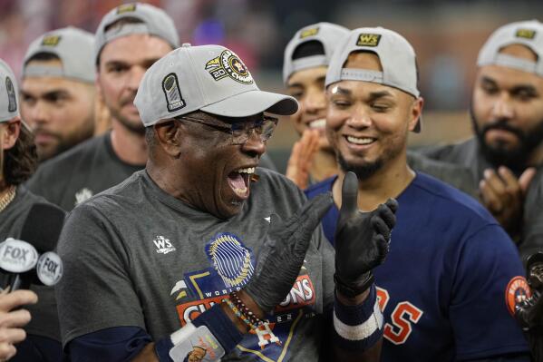 Storyteller, toothpick chewer, and CHAMPION: Dusty Baker FINALLY