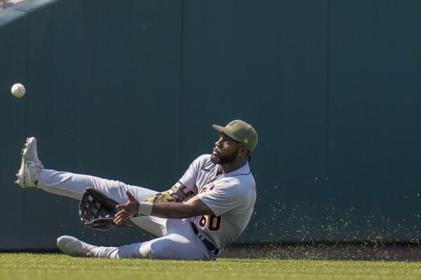 Akil Baddoo lays out for catch, 05/16/2023