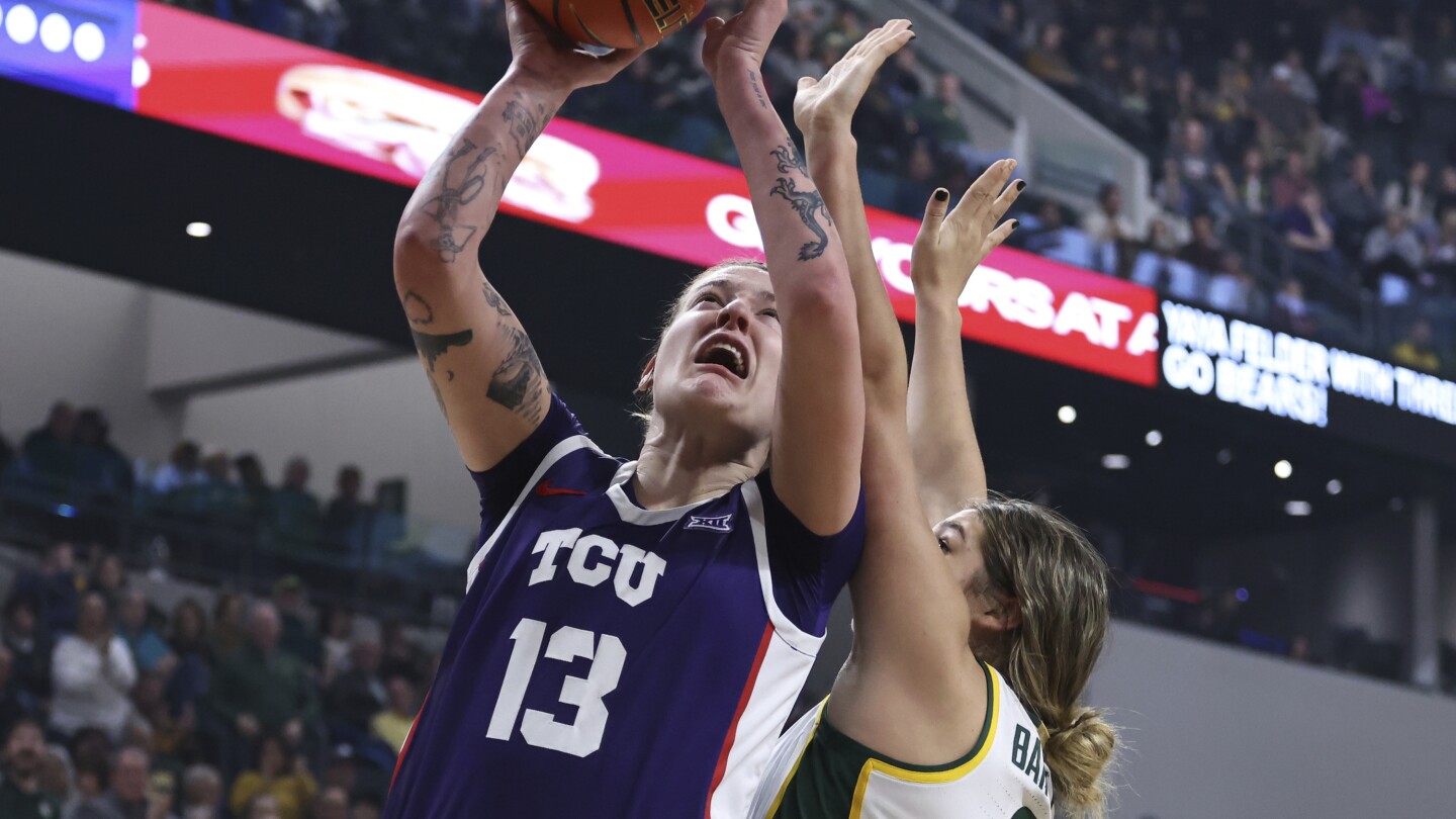 TCU center Sedona Prince out with a hand injury. She averages 21.2 ...